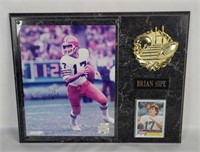 Nfl Browns Brian Sipe Signed Pic Plaque