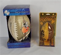 2 Nfl Browns Collectible Footballs
