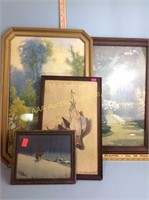 Vintage framed pictures