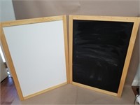 Pair of Ikea White/ Chalk Board 24x34in
