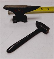 Vintage Cast Iron Mini Anvil 4" long
