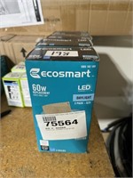 Lot of 4 Ecosmart 60W Led Replacement Light Bulb