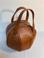 Vintage Leather Bowling Ball Sleeve Bag MCM