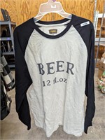 New large tall beer shirt