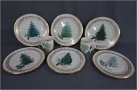 Lennox Christmas Plates 1978-83 and 2 Mugs