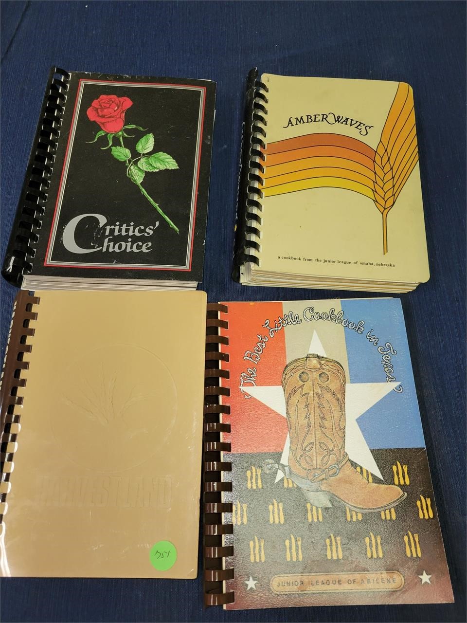 4 Recipe Books from Texas, Kansas, Miss, Neb