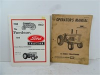 Lot of 2 Vintage Tractor Operators Manuals -