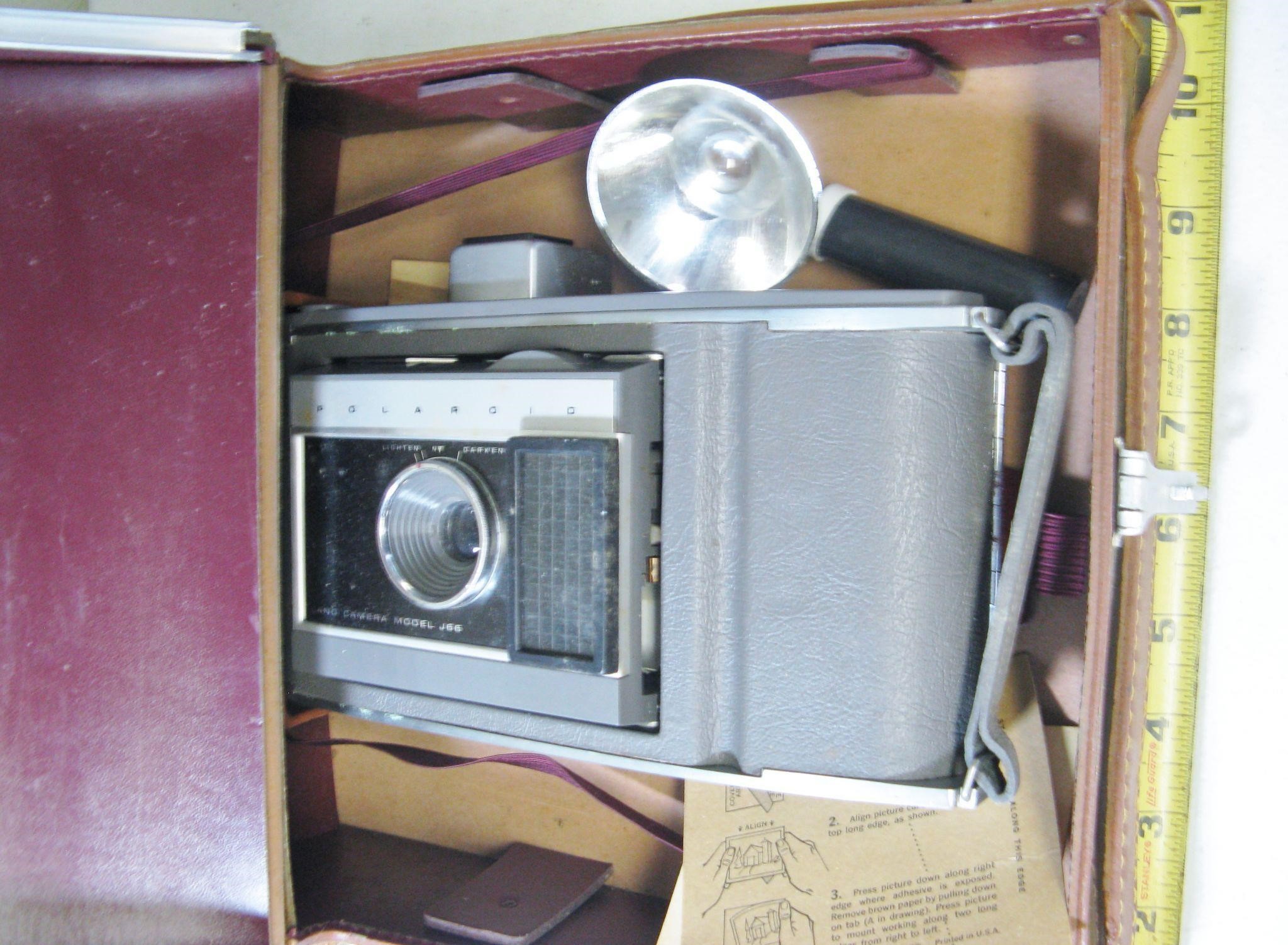 Vintage Polaroid Camera/Case/Accessories