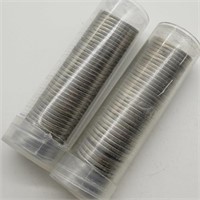 1916 D & 1916 S TREATED BUFFALO NICKEL ROLLS