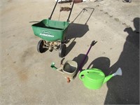yard spreader,seeder & sprinkler