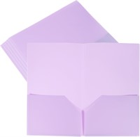 12-Pack PATIKIL Purple File Folders