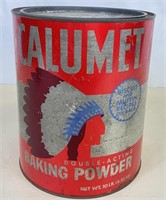 Vintage 10 lb. Calumet Baking Powder Tin