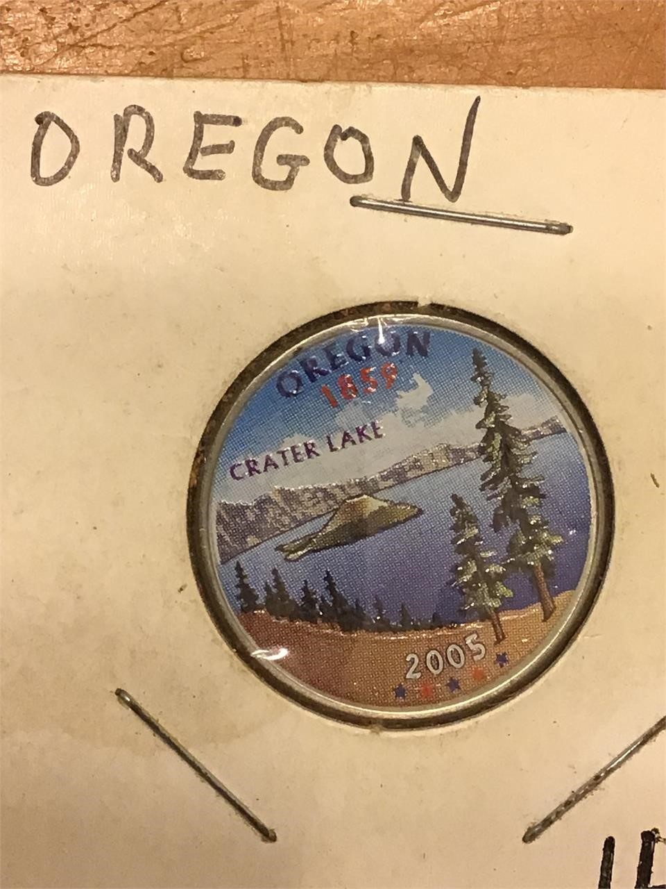 Colorized 2005 D Oregon State Quarter