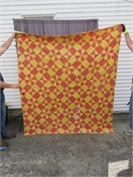 YELLOW AND RED QUILT