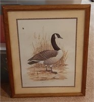 17 1/2 × 22 framed size duck print