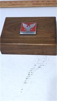 Thunderbird wood box w cards