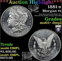 ***Auction Highlight*** 1881-s Morgan Dollar $1 Gr
