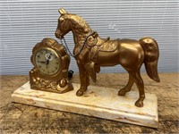 1950s United Clock Company Western Horse Clock