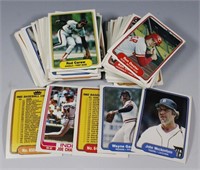 1982 Fleer: 73 assorted Baseball cards, mostly