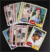 1981 Topps: 29 assorted Baseball cards, mostly