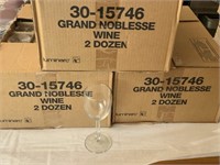 6 1/2 dozen (78 +/-) Grand Noblesse wine glasses