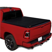 Roll-Up Truck Bed Cover for 19'-23' Ram 1500,Black