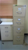 (2) Metal Filing Cabinets