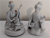 OREINTAL MUSIC BOX & FIGURINE