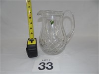 WATERFORD CRYSTAL "LISMORE PITCHER"