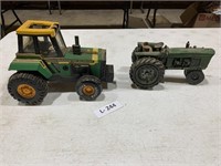 Buddy L Toy Tractor & 1 Decorative Tractor