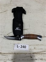 New Mossy Oak Knife w/Sheath Leather