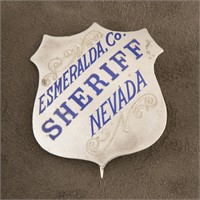 Sheriff, Esmeralda, Co. Nevada Shield Badge