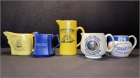 5 ASSORTED WHISKY JUGS INCLUDES
