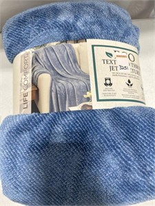 ECO TEXTURED THROW BLANKET 60X70IN
