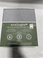 ECOLOGEE TOTAL BLACKOUT CURTAINS 2 PANELS 52IN x