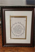 The blessing of God framed print approx 10 x 12