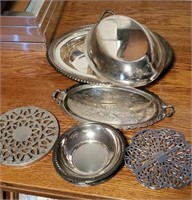 Collection of silver plated items and others