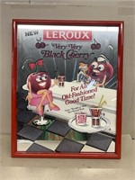 LEROUX very very black cherry advertising mirror