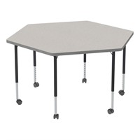 Hexagon Table Top, Grey