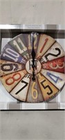 Vintage Plates Timepiece Wall Clock