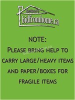 BRING HELP FOR LARGE ITEMS & PACKING SUPPLIES
