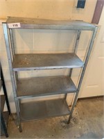 4ft tall x 2ft Wide Metal Shelf