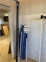 Assorted Curtain Rods, Closet Rods, Mop &