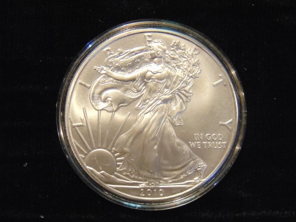 2010 Encapsulated Silver Eagle