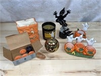 PARTYLITE Halloween theme candles & holders