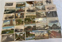 various vintage new and used postcards from Maine