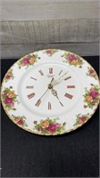 Royal Albert Old Country Roses Clock 10.25" Diamet