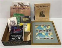 Books on Automobiles, Framed Stamps