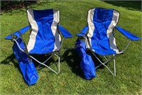 Pair of Folding Camp Outdoor Chairs