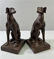 Pair of Resin Greyhounds